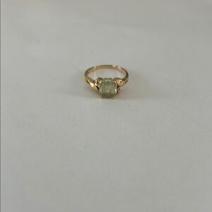 14 karat Peridot  Ring